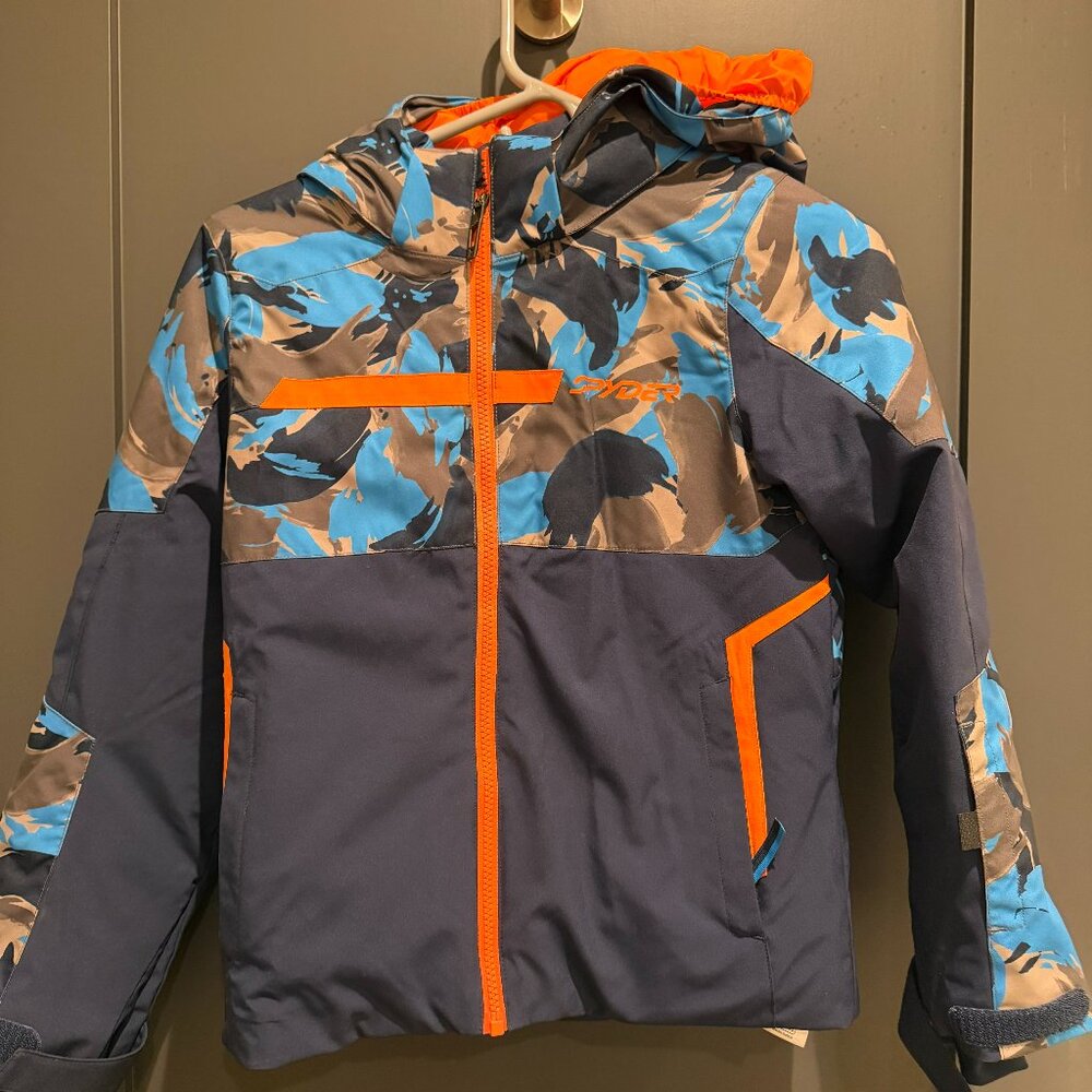 🧥  Spyder Boys' Challenger Insulated Ski Coat /Size 10/ Like New 🧥